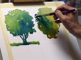 Watercolor Lessons - Tree Techniques 2, Frank M. Costantino