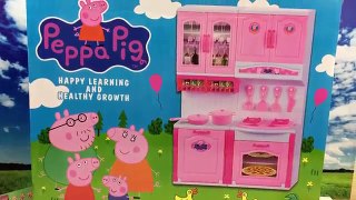 Ce qui cuisine porc jouet 粉紅豬小妹的電飯煲廚房玩具，過家家做飯故事，peppa