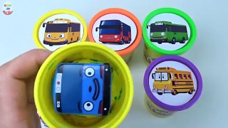 Сups Stacking Surprise Toys Robocar Poli Cars Collection Learn Colors Rainbow in English c