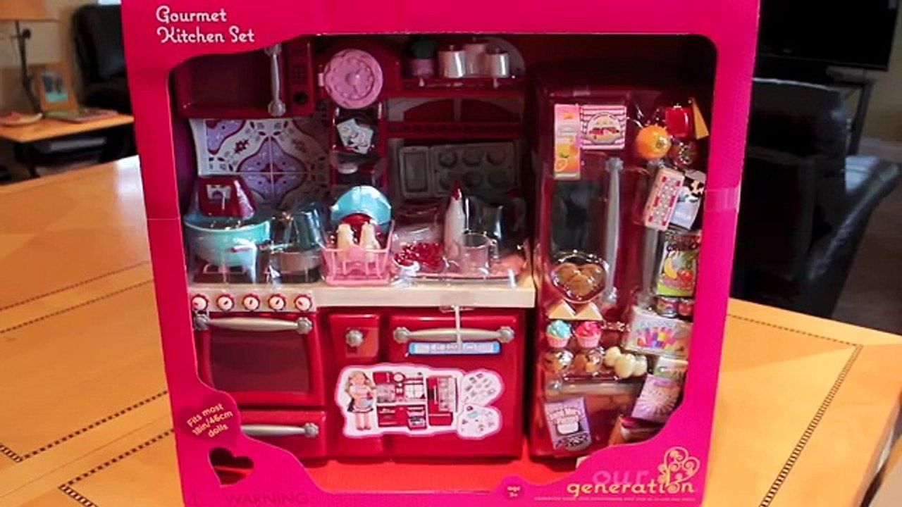 Opening Review of Our Generation Kitchen Set for American Girl Dolls