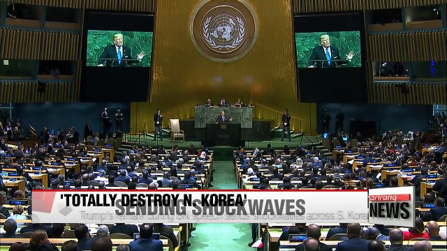 Trump's vow to totally destroy N. Korea over weapons threat sends shockwaves to S. Korea