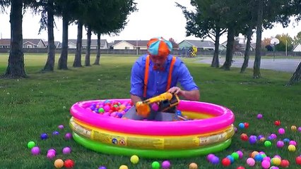 Ball Pit with Blippi - Colorful Surprise Educational Videos for Kids