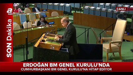 Erdoğan BM Genel Kurulunda Konuştu - FULL