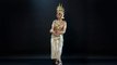 Trương Thị May diện trang phục truyền thống mừng Tết Khmer