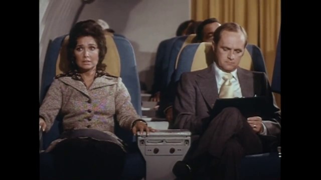 The Bob Newhart Show (1972) - Clip: Bob On A Plane Featuring Penny Marshall
