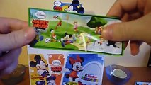 Mickey Mouse & Friends 4-pack Kinder Choco Surprise Eggs Unboxing Toys
