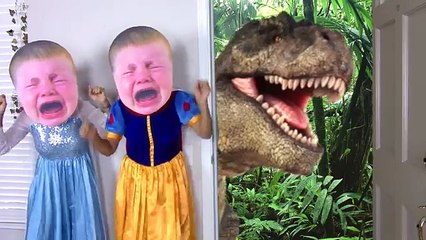 Frozen Elsa Baby & Snow white baby magic door w/ Dinosaurs, spiderman, ariel little mermai