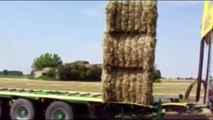 World Amazing Modern Agriculture Equipment Automatic Mega Machines Hay Bale Tractor Loader
