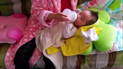 Day48 - Wilson Baby Taking a BATH in his tub, Chills Out in his Stroller after feed!