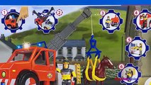 UNBOXING FIREMAN SAM - PHOENIX RESCUE CRANE TRUCK & STORY WITH FIREMAN SAM AND A TRAPPED HORSE