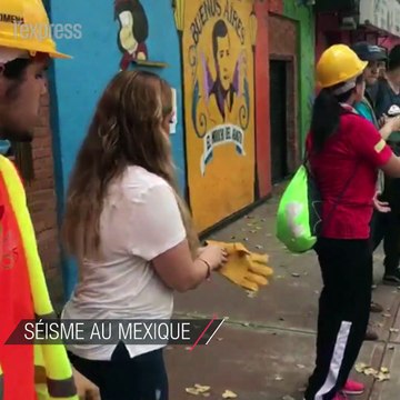 Séisme au Mexique: la population épaule les secours