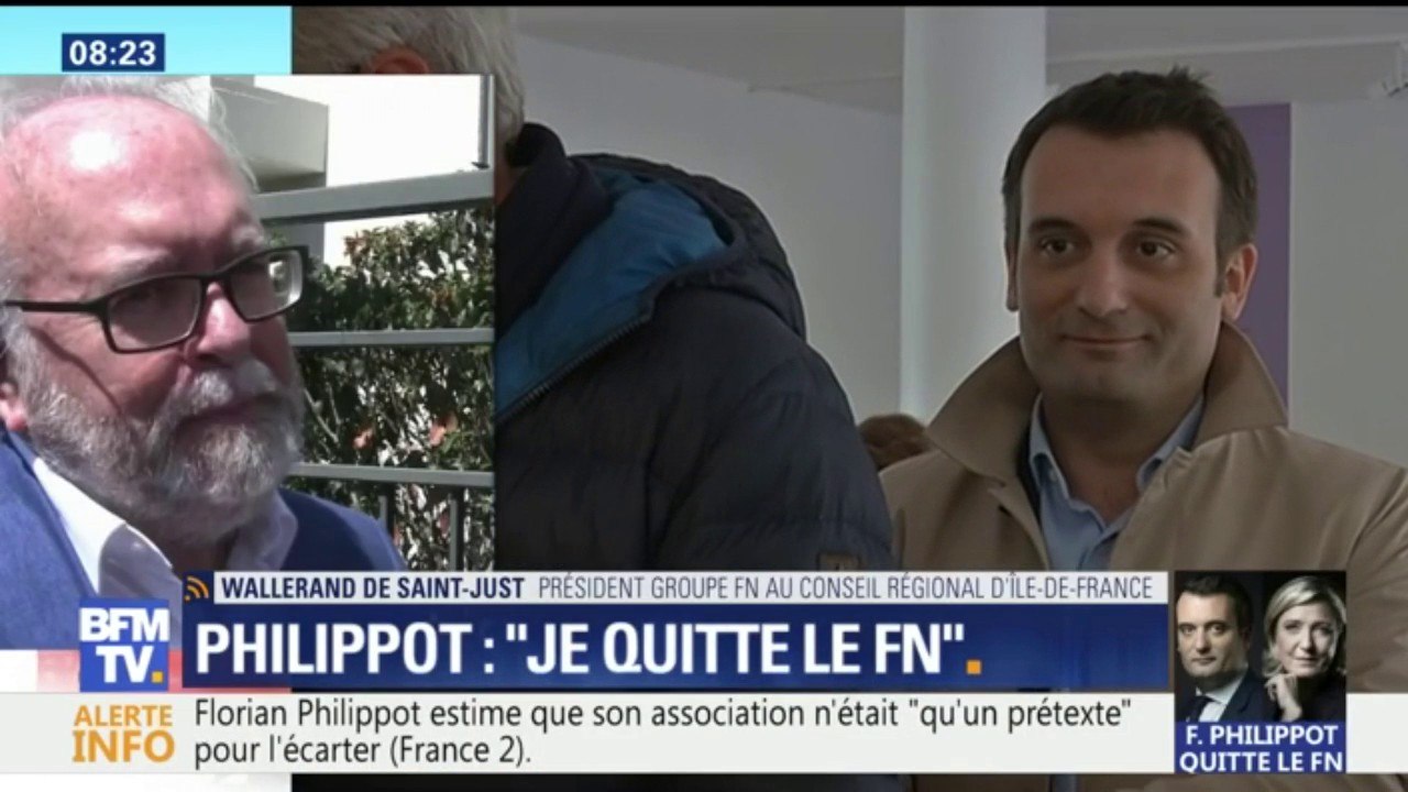 "Florian Philippot veut s'en aller, on fera sans lui", estime Wallerand de Saint-Just
