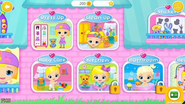 Little Baby and Pet Care - Lily & Kitty Baby Doll House - Fun Game for Kids Toddlers