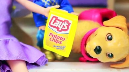 PLAY-DOH FROZEN VET DOG Potato Chips Princess Anna Toby Barbie Dog Parody AllToyCollector