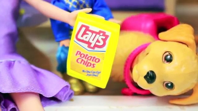 PLAY-DOH FROZEN VET DOG Potato Chips Princess Anna Toby Barbie Dog Parody AllToyCollector