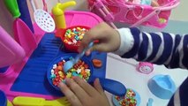 Baby Doll Eating Food with beautiful colorful Candy and kitchen toys for children, Baby Cooking Toys