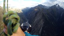 Thrill-seeking couple go on BASE jumping date
