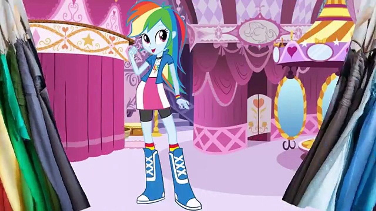 MY LITTLE PONY Rainbow Dash Dress Up - Equestria Girls Go Shopping With Me | Awesome Toys TV