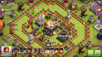 Clash of Clans | Town Hall 11 (TH11) Best trophy base defence replays