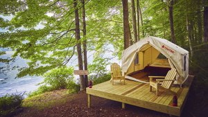 We Tried The Ridiculously Luxurious Airbnb Of Camping
