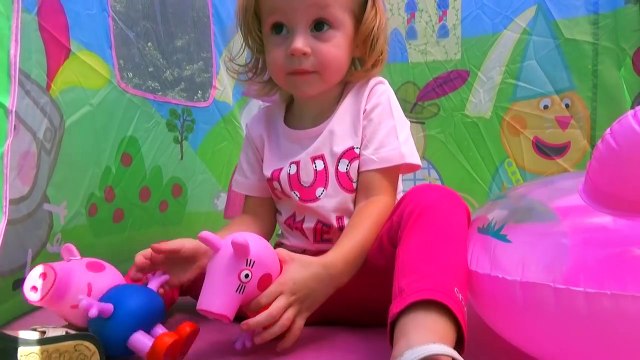 Свинка Пеппа и ШАРЫ. Новые игрушки Свинка Пеппа 2016 Распаковка Игры для детей Peppa Pig toys Игра