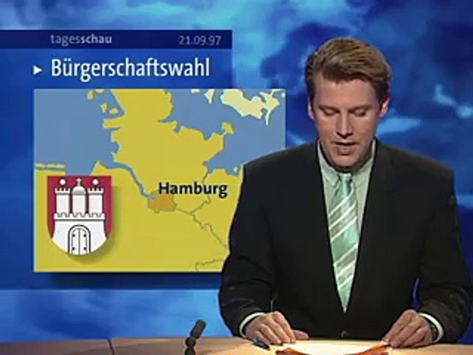 Tagesschau | 21. September 1997 20:00 Uhr (mit Jens Riewa) | Das Erste