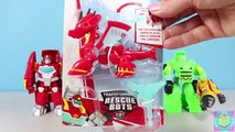 Rescue Bots Transformers Drake The Dragon-Bot Playskool Mini Con Adventure w/ Heatwave