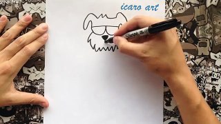 Como dibujar a curly de fernanfloo | youtuber