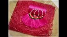 How to make Silk Thread Tassel Earrings at Home !!