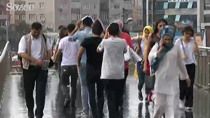 İstanbul’da yağmur başladı