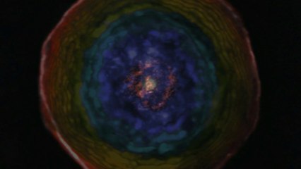 El ALMA capta burbujas humeantes expulsadas de la estrella moribunda roja U Antliae