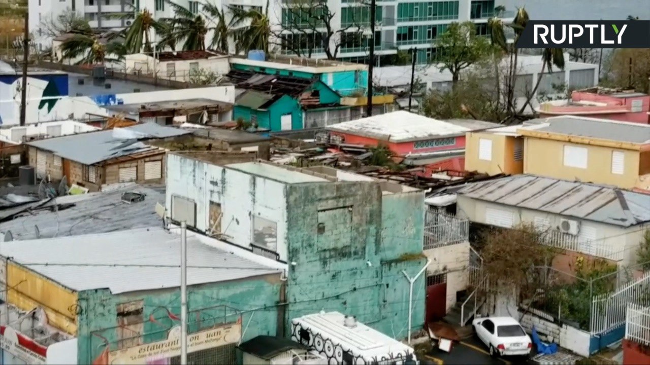 Puerto Rico Streets Strewn with Wreckage in Aftermath of Hurricane Maria