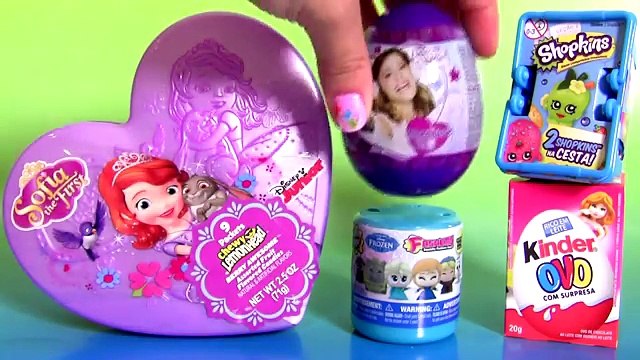 Princesa Sofia Ovos Surpresa Violetta Shopkins Disney Frozen Fashems Kinder Ovo Brinquedos BR
