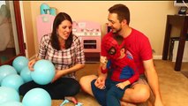 BABY BOY OR GIRL??? Giant Balloon Drop & Balloon Pop Challenge Surprise Toys by DisneyCarToys
