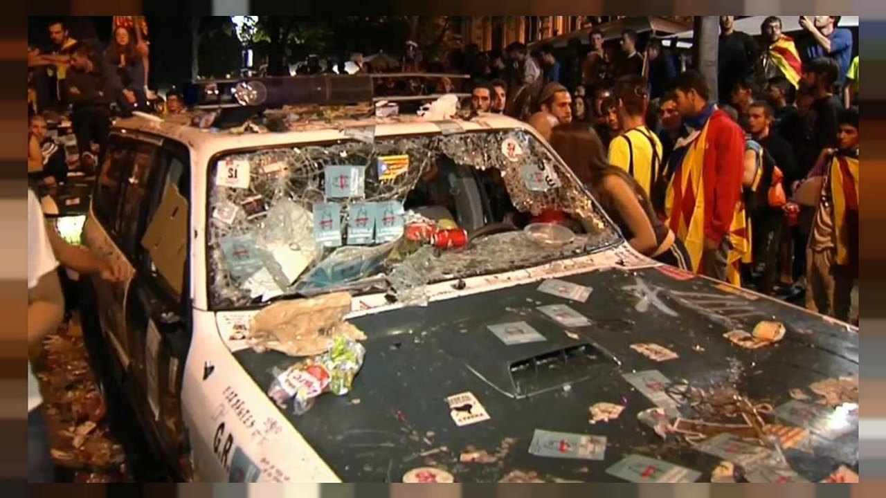 Katalonische Demonstranten: Feindbild Guardia Civil