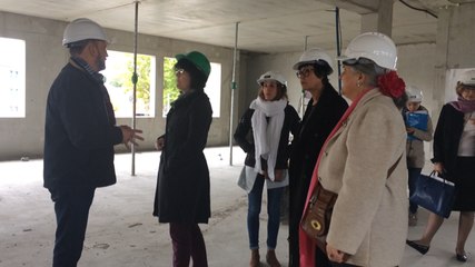 Visite du chantier des nouveaux locaux de l'Ifsi, Ifas et Ifa