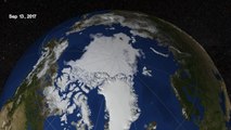 Arctic ice on record low