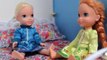 Frozen Elsa Twin Babies! Anna and Elsa Toddlers Babysit Bad Baby Twins Bath Time Doll Toys