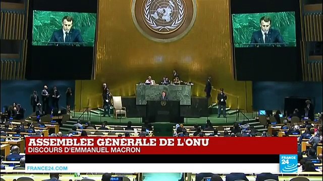 Discours d''Emmanuel Macron lors de l''Assemblée générale