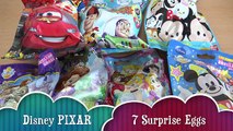 7 Surprise Eggs Toy Story Cars Disney Princess Sofia The First Tsum Tsum Disney Pixar Bath Balls