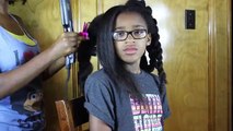 HOW I FLAT IRON MY DAUGHTERS HAIR | KIDS NATURAL HAIR