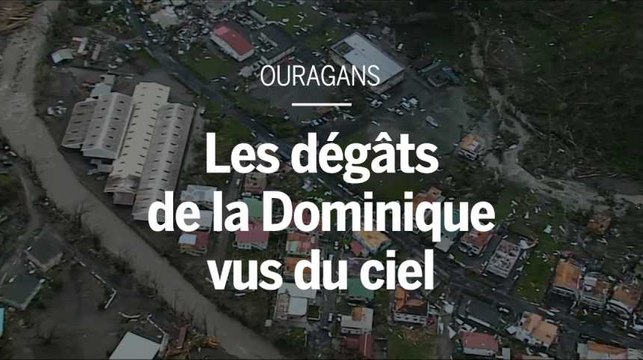 Dominique : les ravages de l'ouragan vus du ciel