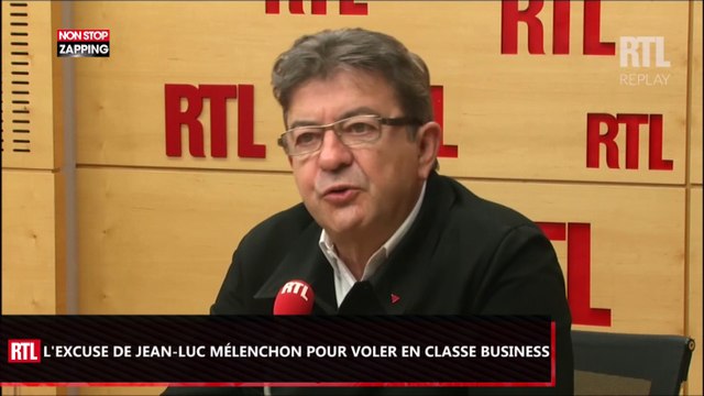 Jean-Luc Mélenchon : son excuse pour voyager en classe Business (vidéo)