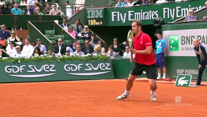 Ralentis de revers Roland Garros 2014