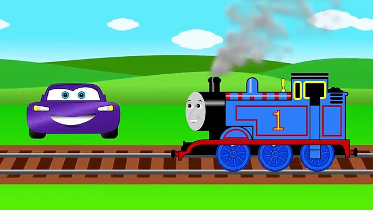 Thomas Train for Kids Learn Colors with Cars Lightning McQueen - Colors for Children