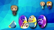 Surprise Eggs Minions and Disney Frozen Surprise Toys Cartoon for Children