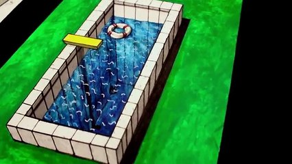 How to Draw a 3d Illusion: Anamorphic Pool