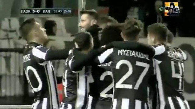 3-0 Evgeny Shakhov Goal [HD] - PAOK 3-0 Panetolikos 26.01.2017 HD
