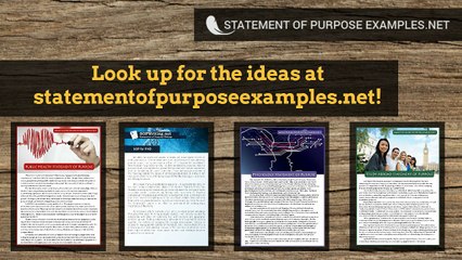 Genious Personal Statement Story with Statement of Purpose Sample!