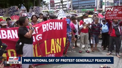 PNP: National Day of Protest generally peaceful